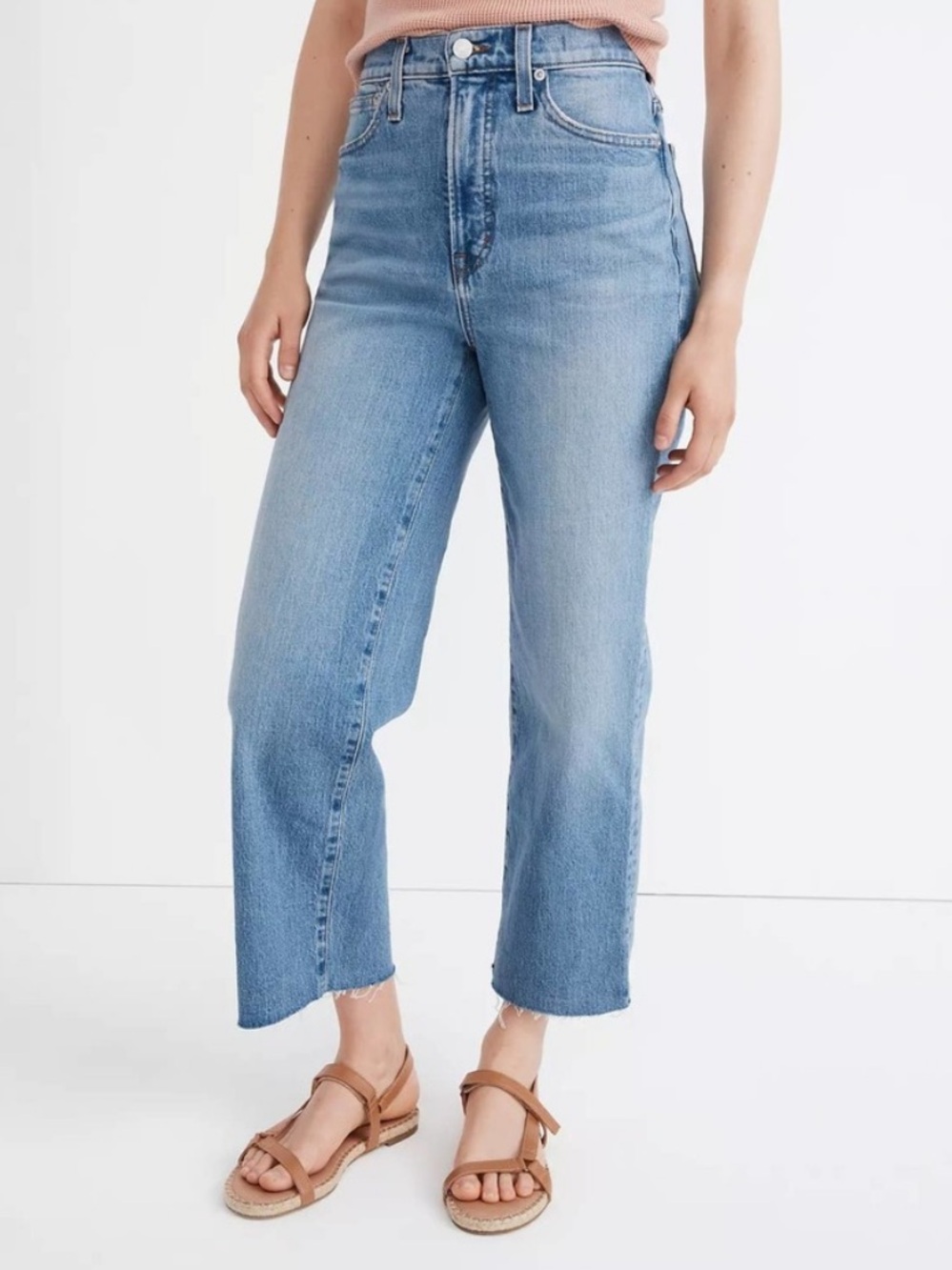 Madewell Jeans Perfect Vintage Jean Wide Leg Crop 28 NG270